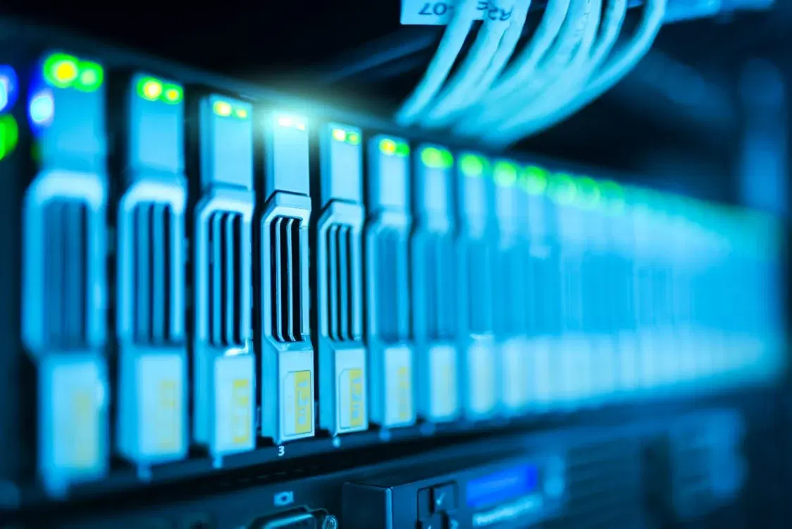 Server racks powering the ATIS.cloud global infrastructure